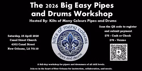 2026 Big Easy Pipes and Drums Workshop