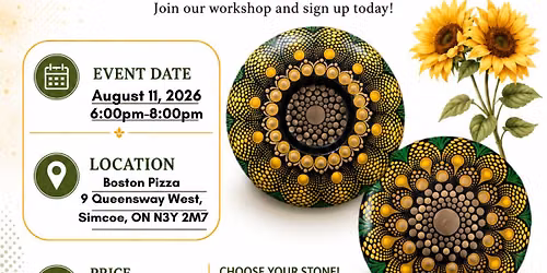 Simcoe-Sunflower Theme Dot-Painting Workshop