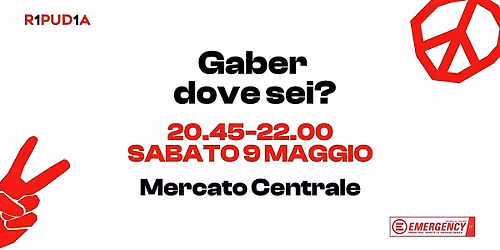 Gaber Dove Sei? Spettacolo alla ricerca del grande Giorgio