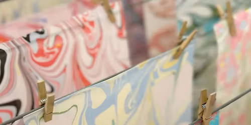 Ink Marbling a Silk Scarf with Rachel O'Connell of 