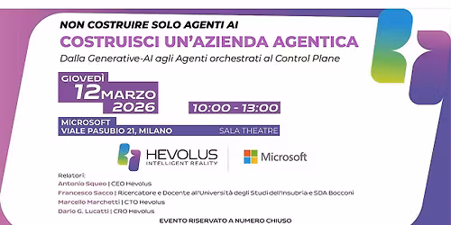 DALL'AI GENERATIVA AL CONTROL PLANE