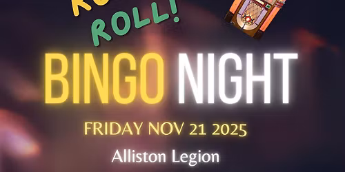 Rock'N roll Bingo Nov 21 2025