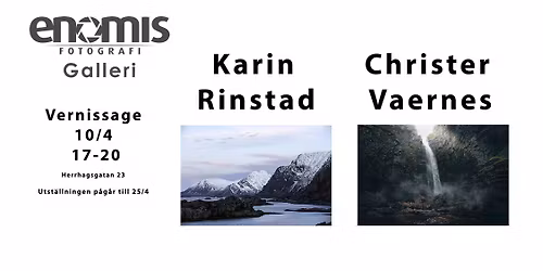 Vernissage Karin Rinstad och Christer Vaernes p\u00e5 Enomis Galleri