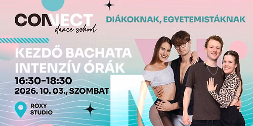 Kezd\u0151 Bachata Intenz\u00edv \u00d3r\u00e1k \/\/ Di\u00e1koknak & Egyetemist\u00e1knak