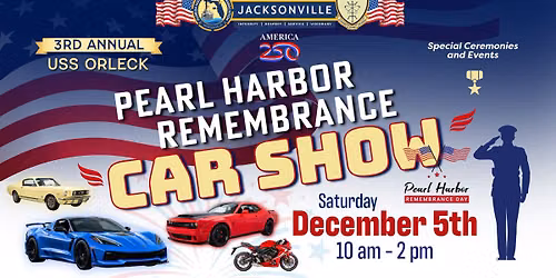 3rd Annual USS ORLECK Pearl Harbor Remembrance Car Show