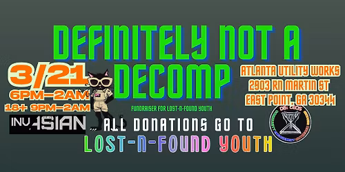 Charity Fundraiser for Lost-n-Found Youth Definitely Not a Decomp