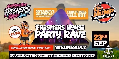 \ud83d\udc2b Hump Wednesdays \ud83d\udc2b Freshers House Party!