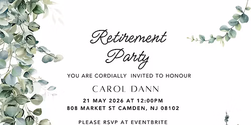 Carol Dann Retirement Luncheon