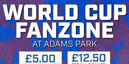 Watch England's World Cup games at our Adams Park Fanzone