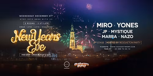 IKON NEW YEARS EVE x indoor urban festival - 2 rooms, 2 styles!