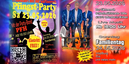 Pfingst-Party in der G\u00e4rtnerruh OF\/Bieber