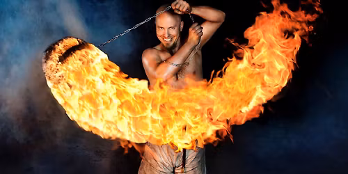 Eldshow p\u00e5 Stortorget i Lund