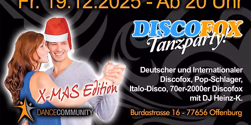 DISCOFOX TANZPARTY X-Mas Edition in Offenburg