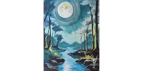 Sparkling Moonlight - Paint and Sip in San Antonio | Classpop!\u2122