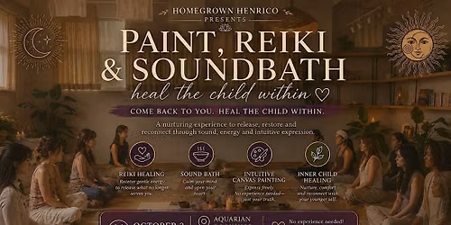 Healing the inner child ( soundbath, reiki, intuitive painting)