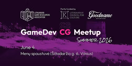 GameDev CG Meetup \u2013 Summer 2026