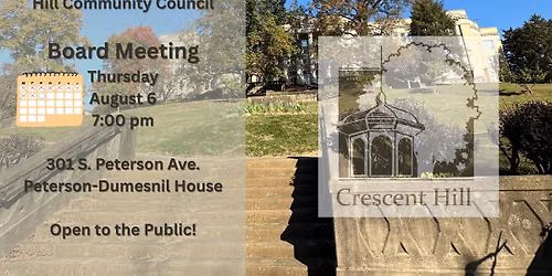 CHCC August Board Meeting