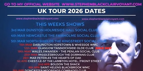 A night with Stephen black