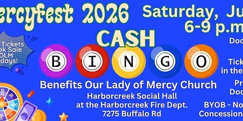 Mercyfest 2026 - Cash Bingo