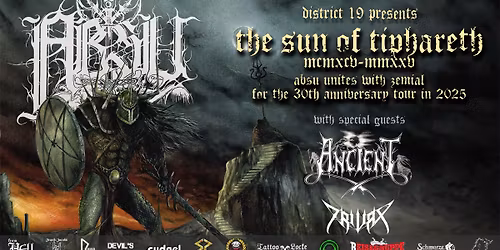 Absu - The sun of tiphareth - 30th anniversary + Ancient+Trivax