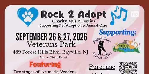 Rock2Adopt 2026(Sept. 26th and 27th)