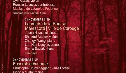 Concerts d'automne - Ensemble Variante