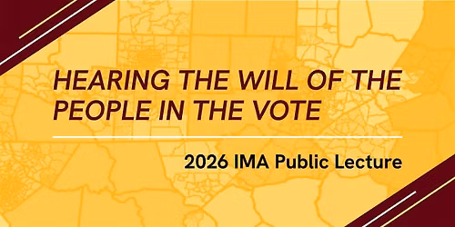 2026 IMA Public Lecture