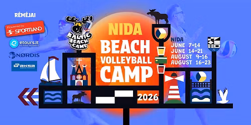 Baltic Beach Camp 2026: Tinklinio stovykla Nidoje \/ Beach Volleyball, Experiences & Party!