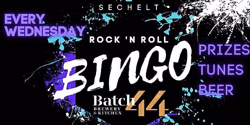 ROCK N' ROLL BINGO in Sechelt