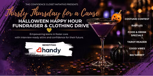 Thirsty Thursday for a Cause - Halloween Fundraiser & Clothing Drive
