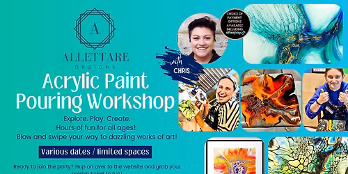 \ud83c\udfa8\u2728 Liquid Magic: Intro to Paint Pouring Workshop \ud83c\udf08