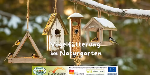 Vogelf\u00fctterung im Naturgarten