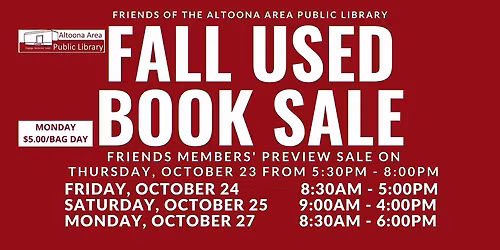 Friends Fall Used Book Sale