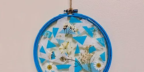 Terrace Art Zone: Pressed Flower Suncatchers