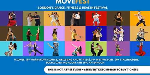 16+ workshops @ MoveFest - London's Dance, Fitness and Health Festival