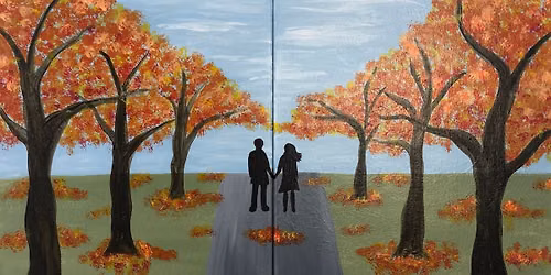 \ud83c\udf3bSunflowers & Sips Couples Fall Stroll - Paint & Sip Canvas Class 