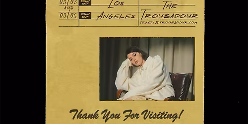 SOLD OUT! Sienna Spiro w\/ Olivia C. Dacal at Troubadour