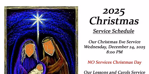 Christmas Service Schedule