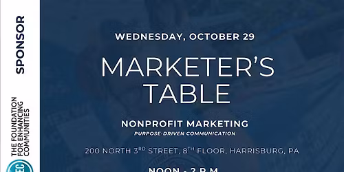 Marketer's Table: Nonprofit Marketing
