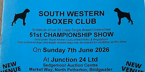 South Western Boxer Club Championship Show