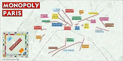 V\u00c9LO & PATRIMOINE : Le Monopoly, une histoire des rues de Paris
