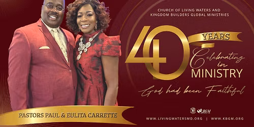 Church of Living Waters 40th Anniversary Celebration Banquet