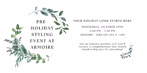 Pre-Holidays Styling Event at Armoire