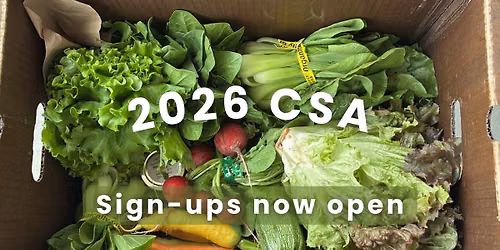 2026 Summer CSA Begins
