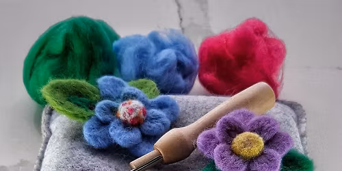 Needle Felted Flowers