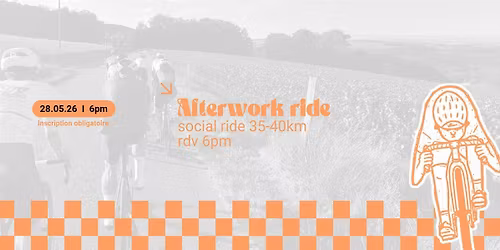 Matchy Afterwork Ride - le 28.05.26 -18h