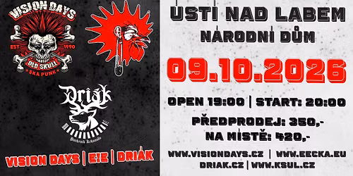 VISION DAYS, E!E, Dri\u00e1k \u00dast\u00ed nad Labem N\u00e1rodn\u00ed d\u016fm