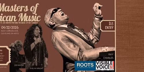 APRIL 22: Masters of American Music Evelyn Wright & Joe Hunter Celebrate Ray Charles
