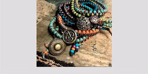 Metal and Glass Wrap Bracelets