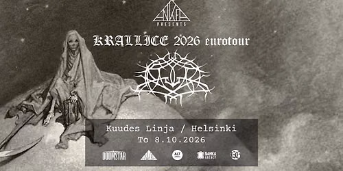 Ankea presents: KRALLICE (US) \/\/ Kuudes Linja, Helsinki \/\/ to 08.10.2026